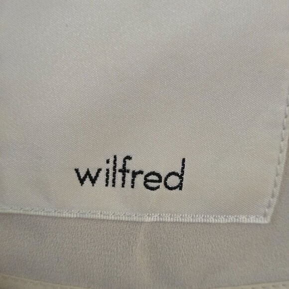 Aritzia Wilfred Beige Lightweight Tie Front/ Back Long Line Jacket Robe Size S - Picture 5 of 8